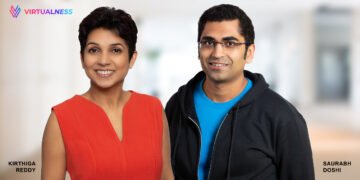 Virtualness Co-Founders Saurabh Doshi and Kirthiga Reddy