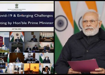 PM chairs high level meeting to review status and preparedness of public health response to Covid-19, in New Delhi on December 22, 2022.