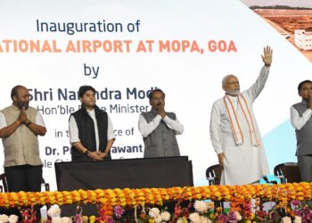 PM inaugurates at the Mopa International Airport, in Goa on December 11, 2022.