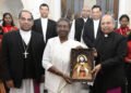 The President, Smt. Droupadi Murmu visited the Sacred Heart Cathedral church, in New Delhi on December 24, 2022.