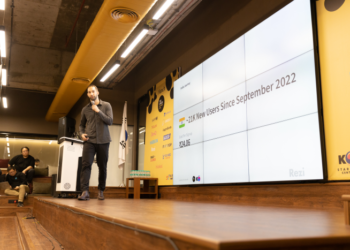 Jacob Jacquet, Founder & CEO, Rezi pitching at The Circle FC-KSC India Demo Day 2022