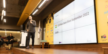 Jacob Jacquet, Founder & CEO, Rezi pitching at The Circle FC-KSC India Demo Day 2022