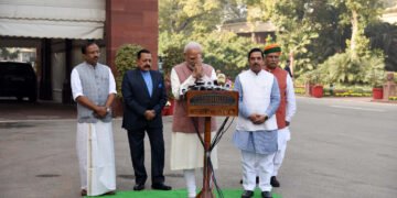 PM addressing the media before the beginning of the winter session of Parliament, in New Delhi on December 07, 2022.