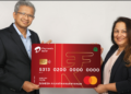 (LtoR) Airtel Payments Bank's Chief Operating Officer, Ganesh Ananthanarayanan and Chief Marketing Officer, Shilpi Kapoor, unveil the Bank’s first eco-friendly debit card