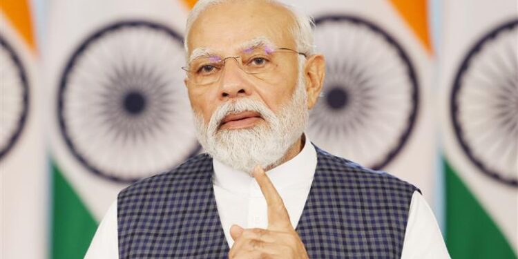 PM addresses G20 Anti-Corruption Ministerial Meet held in Kolkata via video message on August 12, 2023.