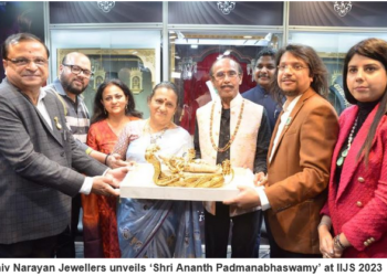 Shiv Narayan Jewellers unveils ‘Shri Ananth Padmanabhaswamy’ at IIJS 2023