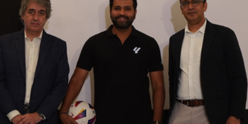 Left to Right: José Antonio Cachaza, Managing Director - LALIGA India, Rohit Sharma - LALIGA Ambassador & Siddharth Sharma, Head of Content – Viacom18 Sports