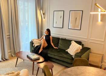 Mouni at her Airbnb in Paris