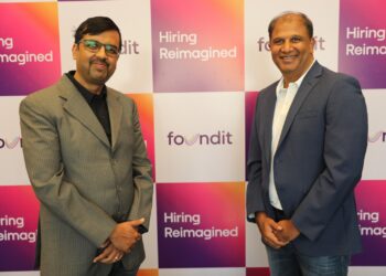 Right to Left) Sekhar Garisa, CEO and Anurag Sinha, Chief Product and Technology Officer, foundit (formerly Monster APAC & ME)