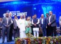 Chief Minister of Karnataka  Siddaramaiah and other dignitaries at the Inaugural of the 26th Bengaluru Tech Summit 2023 today at Bangalore Palace.