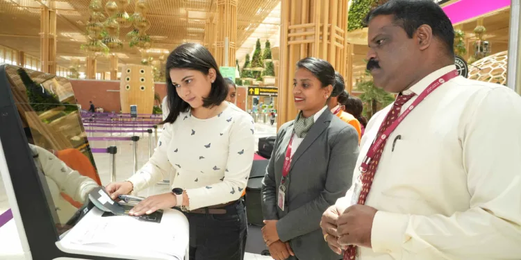 Self Check in by passengers at BLR airport