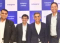 L to R : VISHAL KANJANI EXECUTIVE DIRECTOR, NOMURA FINANCIAL ADVISORY AND SECURITIES (INDIA) PVT LTD, DR. SANJAY SURESH PARIKH EXECUTIVE DIRECTOR AND EXECUTIVE VICE PRESIDENT INDEGENE LTD, MANISH GUPTA CHAIRMAN AND CEO INDEGENE LTD, SUHAS PRABHU CHIEF FINANCIAL OFFICER INDEGENE LTD