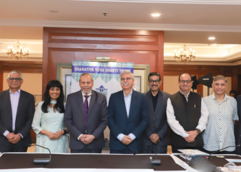 (Left to Right): Ms. Brahmani Nara, Executive Director, Heritage Foods Limited; Mr. Madan Pillutla, Dean and Professor of Organisational Behaviour at the Indian School of Business (ISB); Lakshmi Venkataraman Venkatesan, Founding and Managing Trustee of Bharatiya Yuva Shakti Trust (BYST); Prof. S. Mahendra Dev, Chairman of the Economic Advisory Council to the Prime Minister (EAC-PM) and Jury Chairman; Mr. Sunil Kant Munjal, Chairman of Hero Enterprise and Jury Co-Chair; Mr. Harish Krishnan, Managing Director & Chief Policy Officer, Cisco South and Southeast Asia; Prof. K.K. Pant, Director, IIT Roorkee; Mr. Vikas Swarup, former Diplomat and Writer; and Koreel Lahiri, Chief of Strategy & Innovation, NDTV, participated in the JRD Tata Awards 2026 Jury Meet.