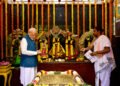 PM performs Darshan and Pooja at the Jalakandeswarar Temple at Chennai, in Tamil Nadu on October 11, 2026.