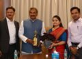 Mr. K.J. George, Minister for Energy and Tourism along with Mr. Gaurav Gupta, Additional Chief Secretary,  Energy Department, Ms. Divya Prabhu GRJ, Managing Director KREDL, and Mr. Ramprasath Manohar, Managing Director,  KPTCL, Secretary,  Tourism Department.
